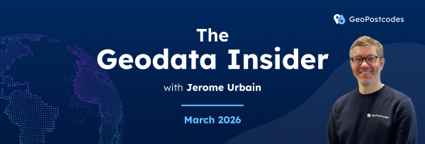 GeoPostcodes - Newsletter header March