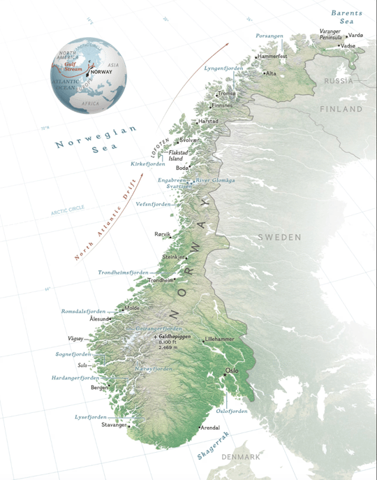 Norway coastline paradox concept